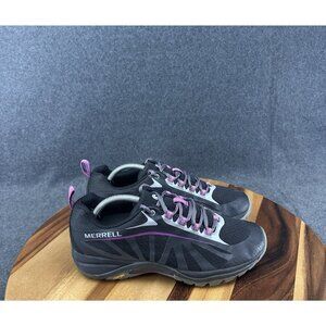 Merrell Siren Edge Hiking Shoes Outdoors Womens Black Purple J35750 Size 8